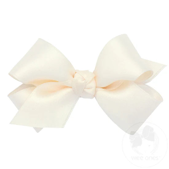 King French Satin Hair Bow