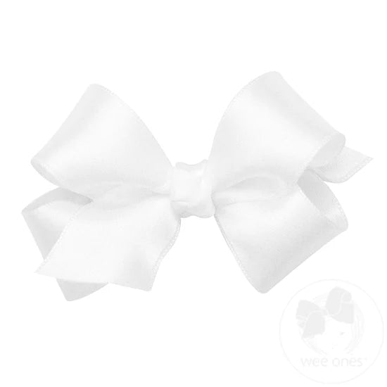 Mini French Satin Hair Bow