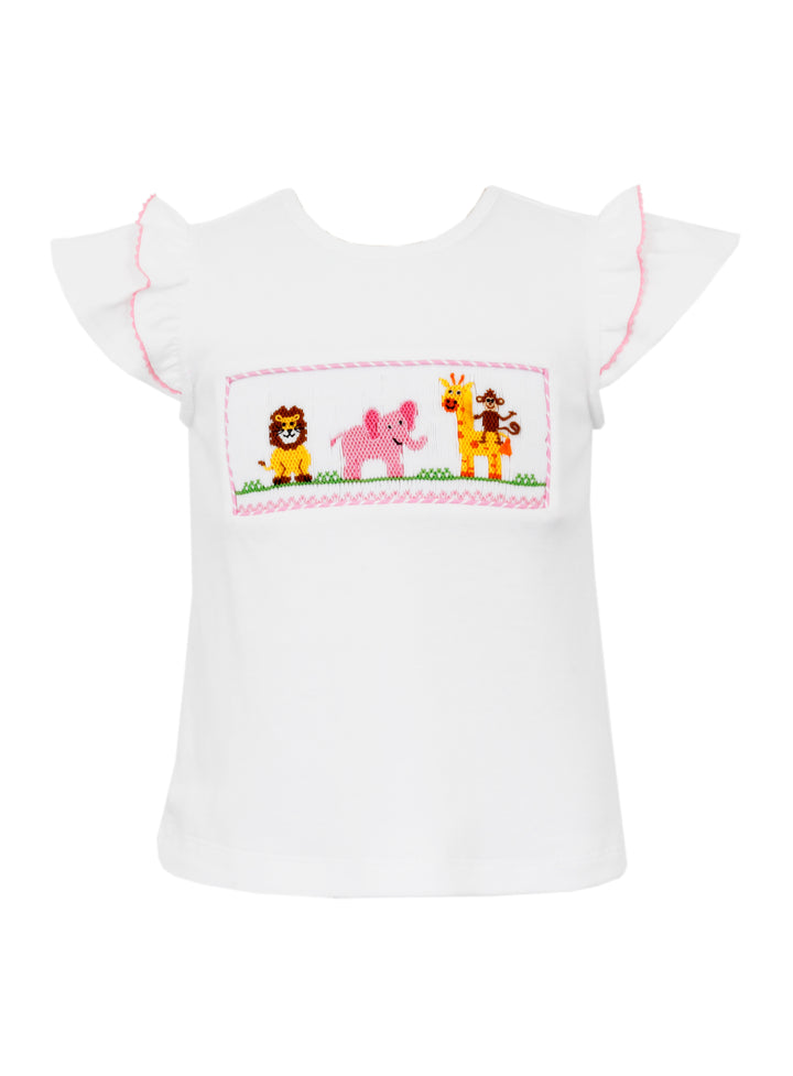 Zoo Knit Tshirt Set- Girls