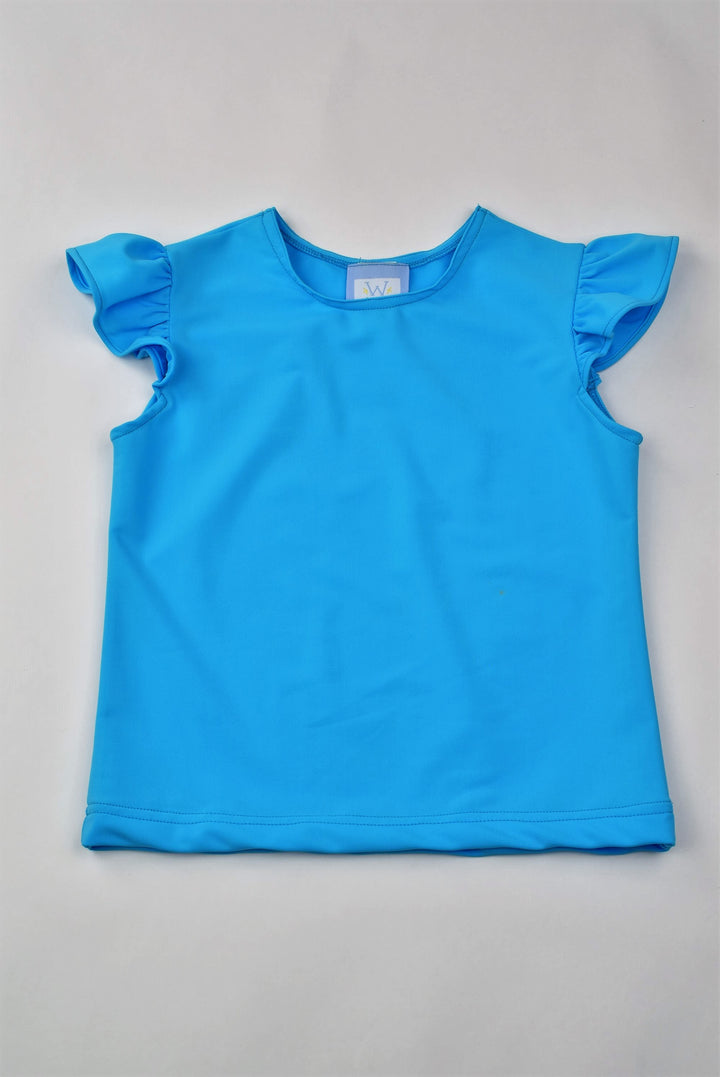 Turquoise Angel Sleeve Top