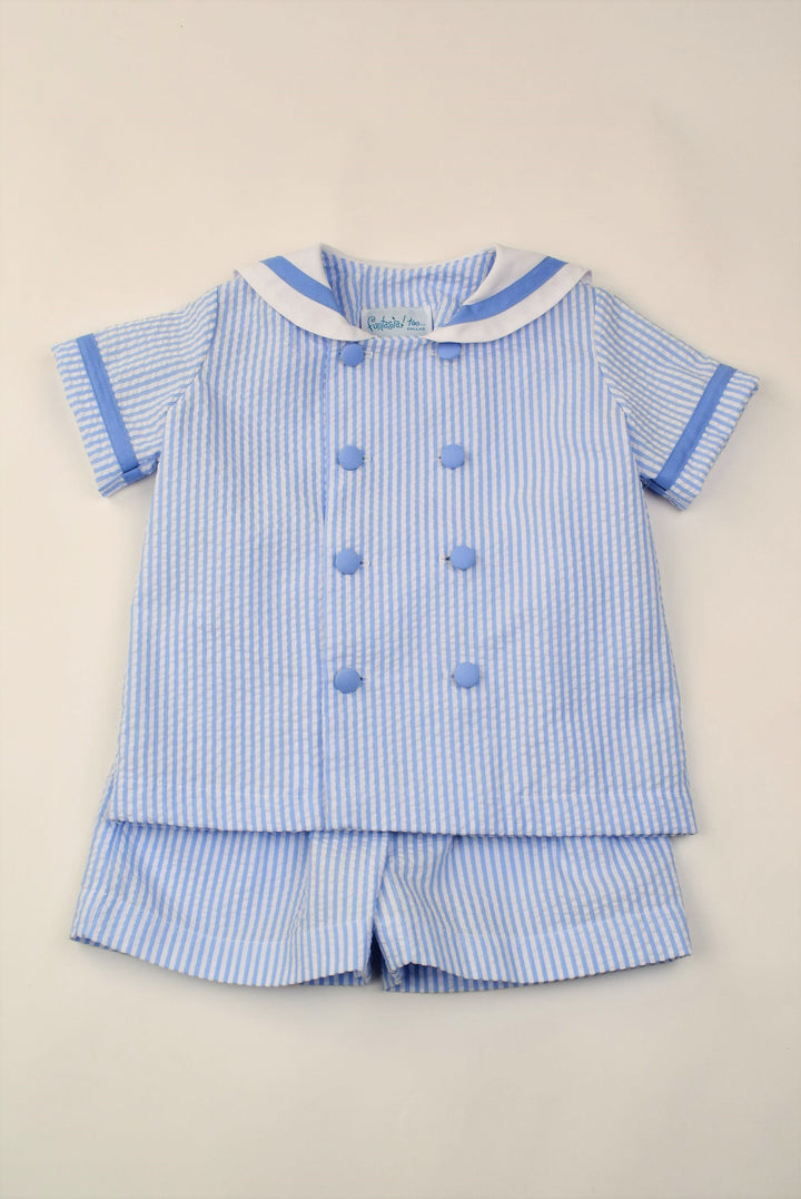 Blue Stripe Sailor Set