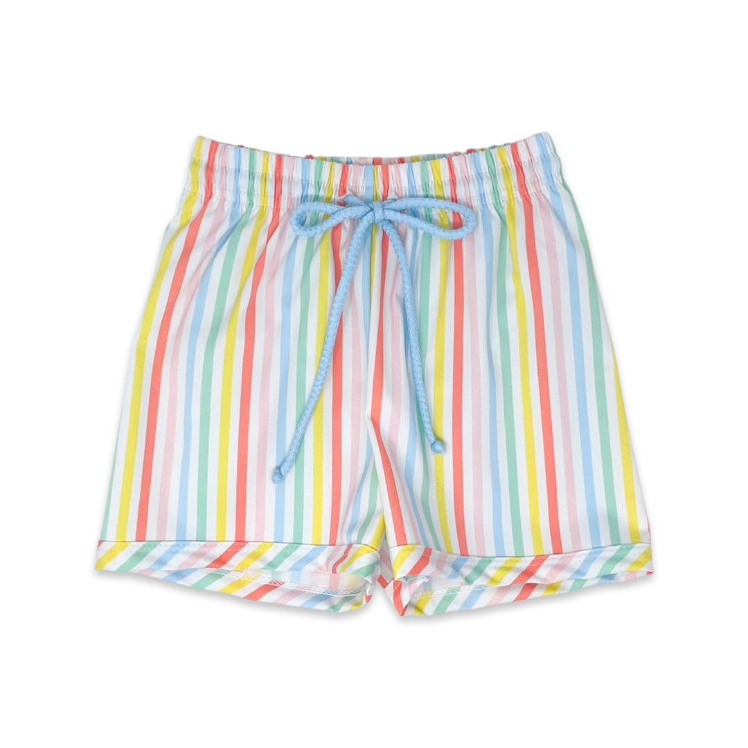 Barnes Bathing Suit Rainbow Stripe