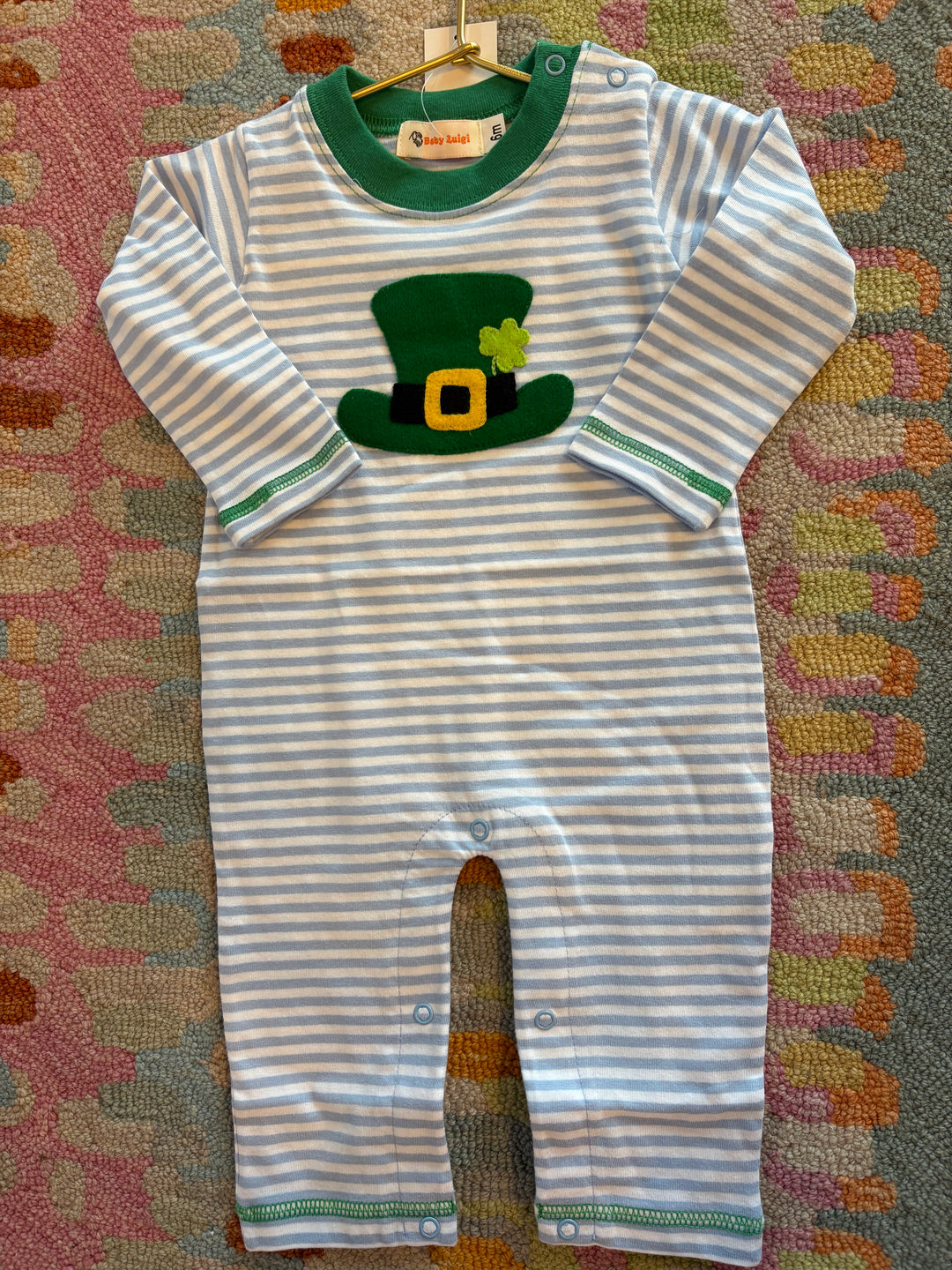 Shamrock Hat LS Romper