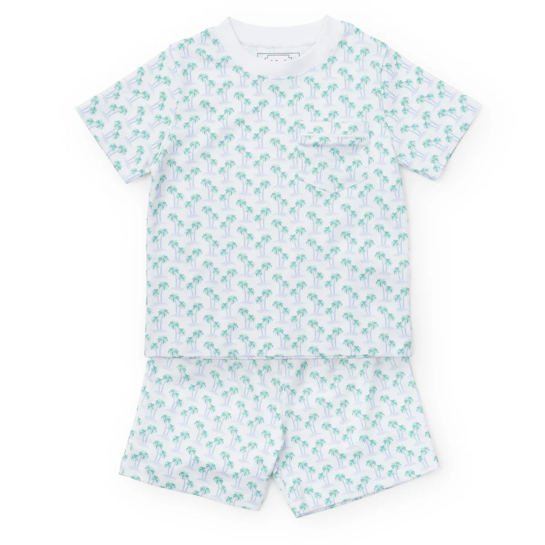 Charles Short Set-Palm Tree Isle Blue