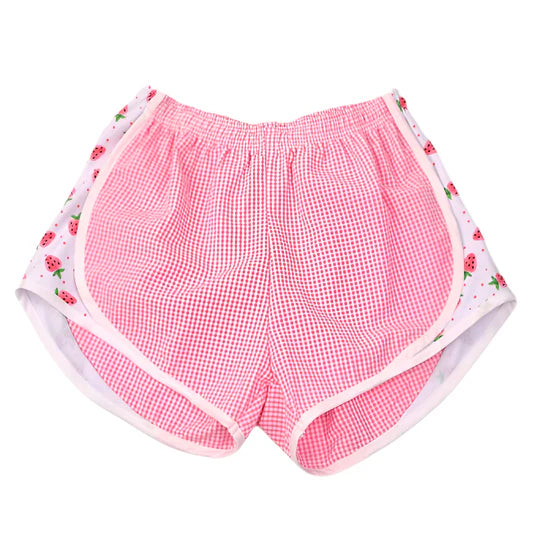 Track Shorts-Strawberry