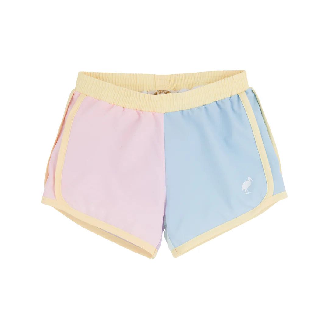 Prepletic Shimmy Shake Shorts-PB Pink/ BS Blue/SI Seafoam