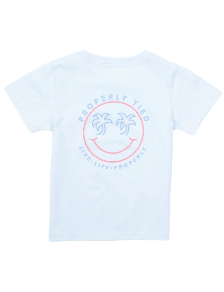 Smiley SS Tee-Periwinkle