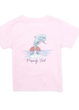 Dolphin SS Tee-Rose