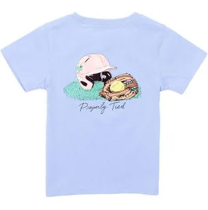 Softball SS Tee-Light Blue