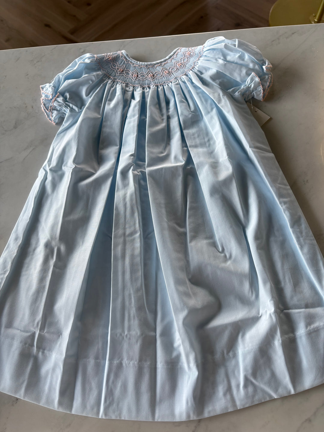 Emma Bishop Dress-Classic Blue Smocked