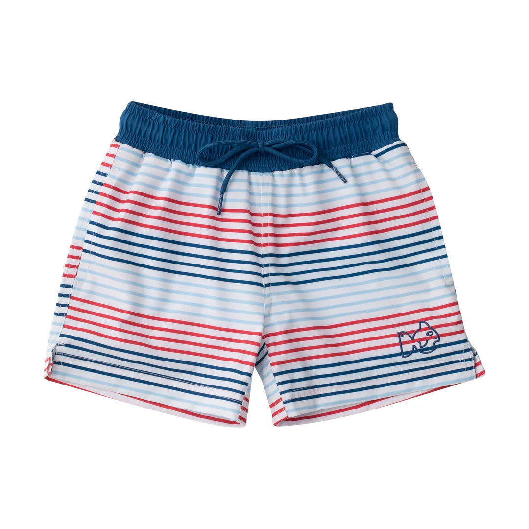 Boogie Board Swim Trunk-American Stripe