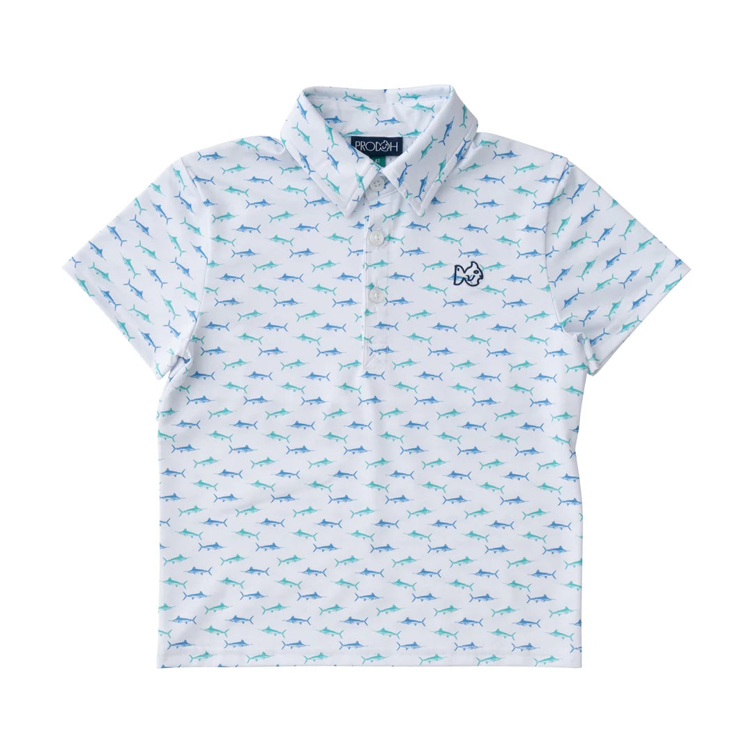 Pro Performance Polo-Fish Print