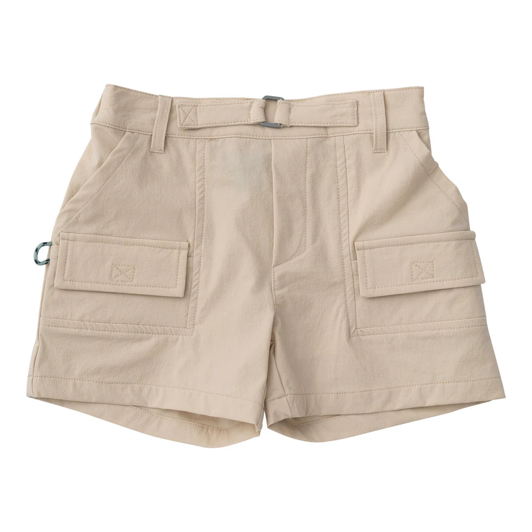 Inshore Perf. Short-Ancient Scroll Khaki