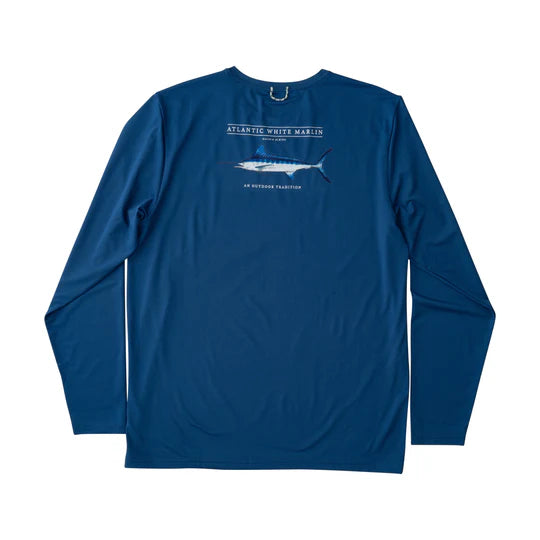 Men’s LS Pro Perf T-Shirt-Set Sail Navy