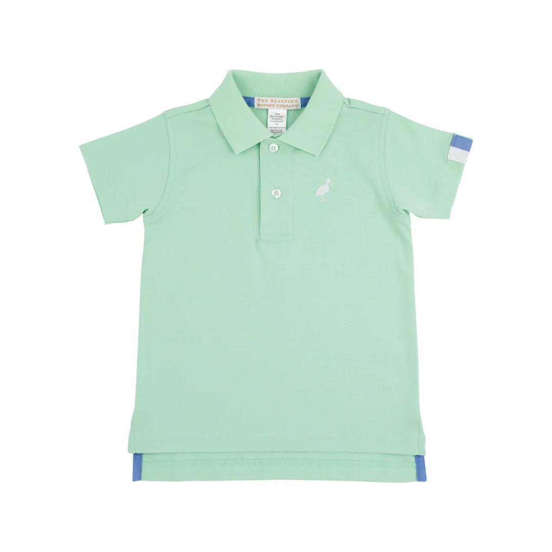 Prim & Proper SS Polo-Grace Bay Green