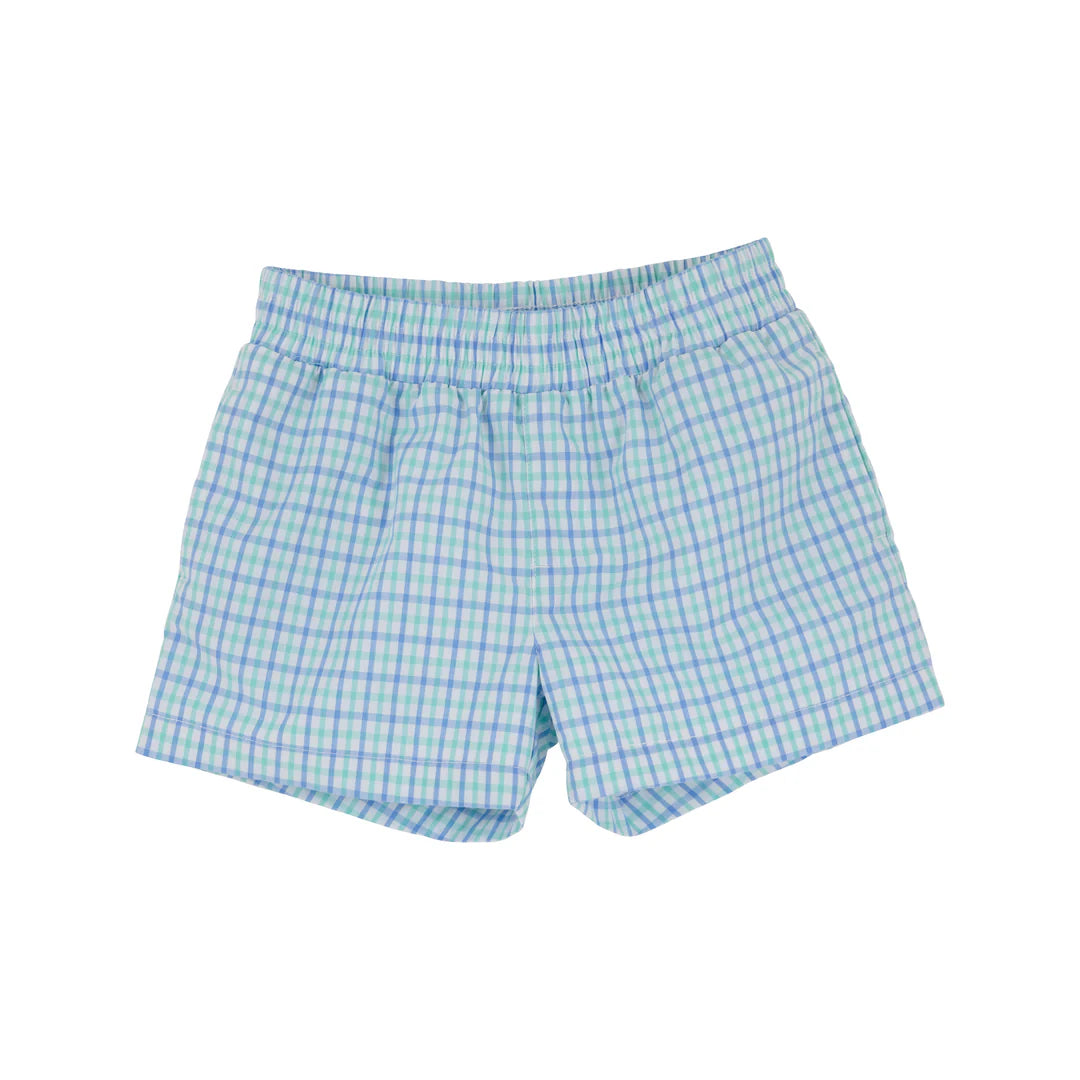 Sheffield Shorts-Sunrise Blvd Blue/Turks Teal Check