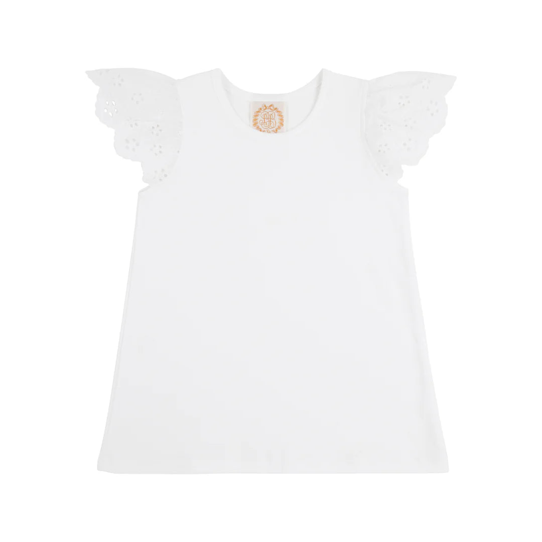 Ellen’s Eyelet Top-Worth Ave White