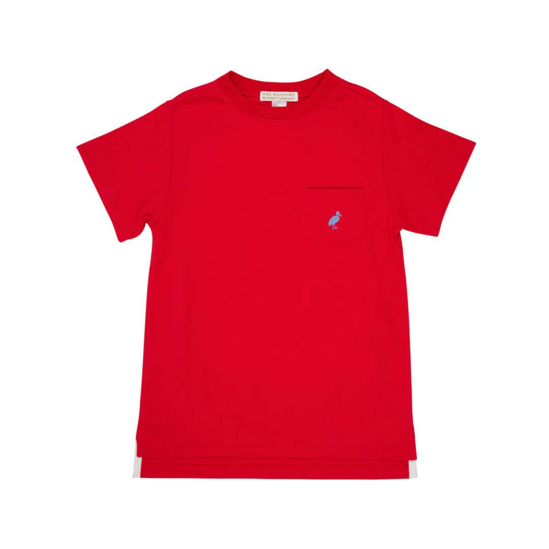 Carter Crewneck (Pocket)-Richmond Red